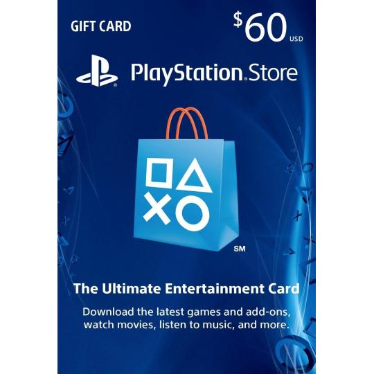 Comprar PlayStation Network Card 60 US GAME OVER